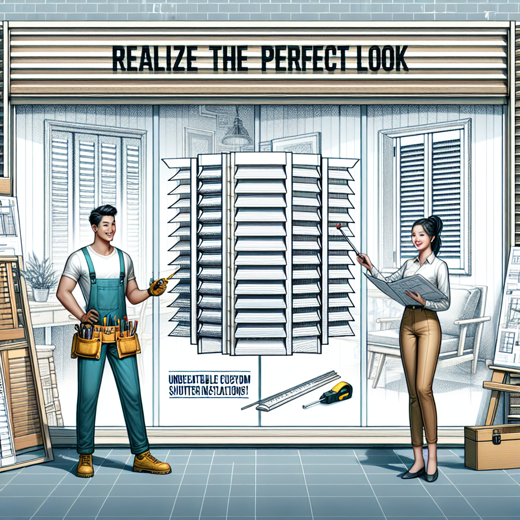 "Realize the Perfect Look: Contact Us for Unbeatable Custom Shutter Installations!"