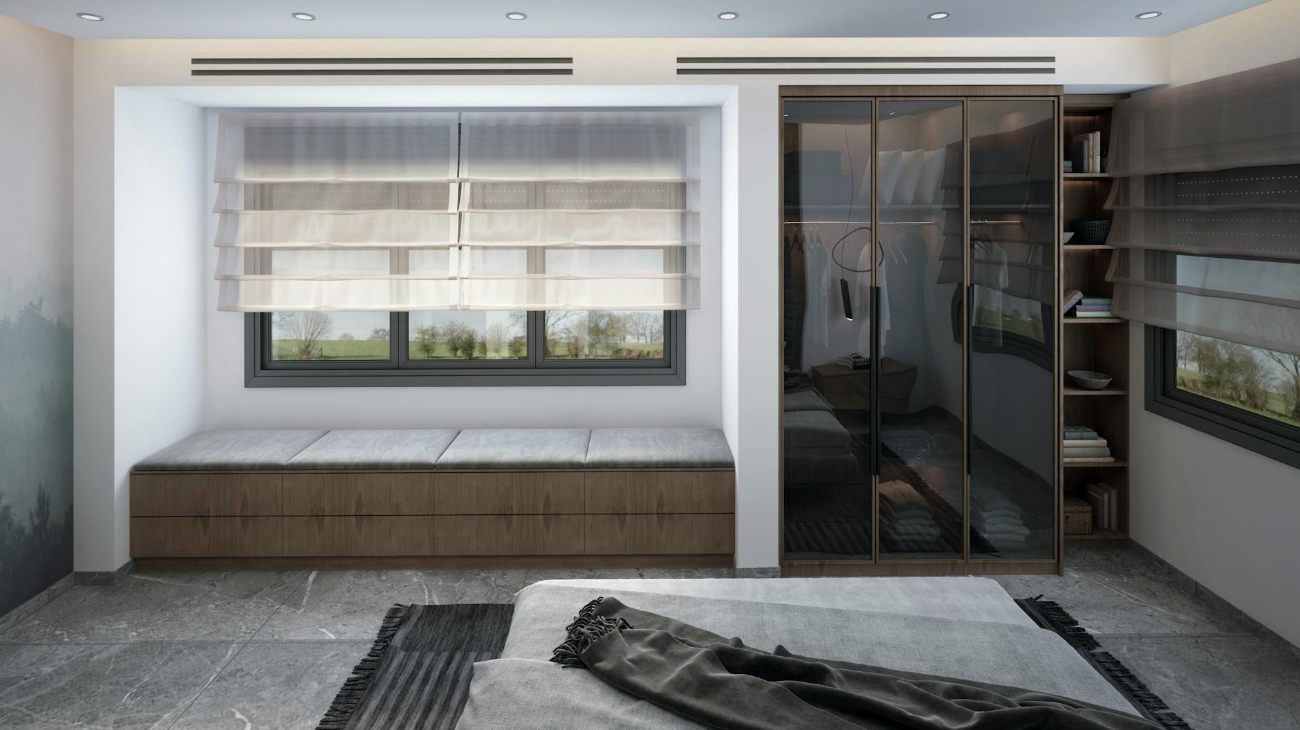 5. Roman Shades with Insulating Lining — Soft Style, Hard-Working Insulation