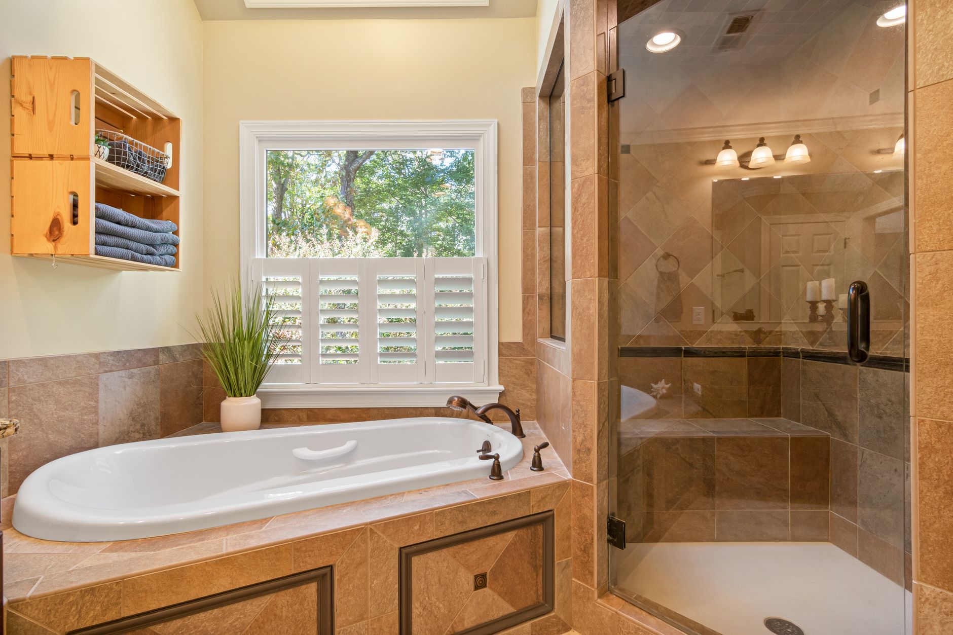4. Faux-Wood Composite Shutters — Style Meets Durability