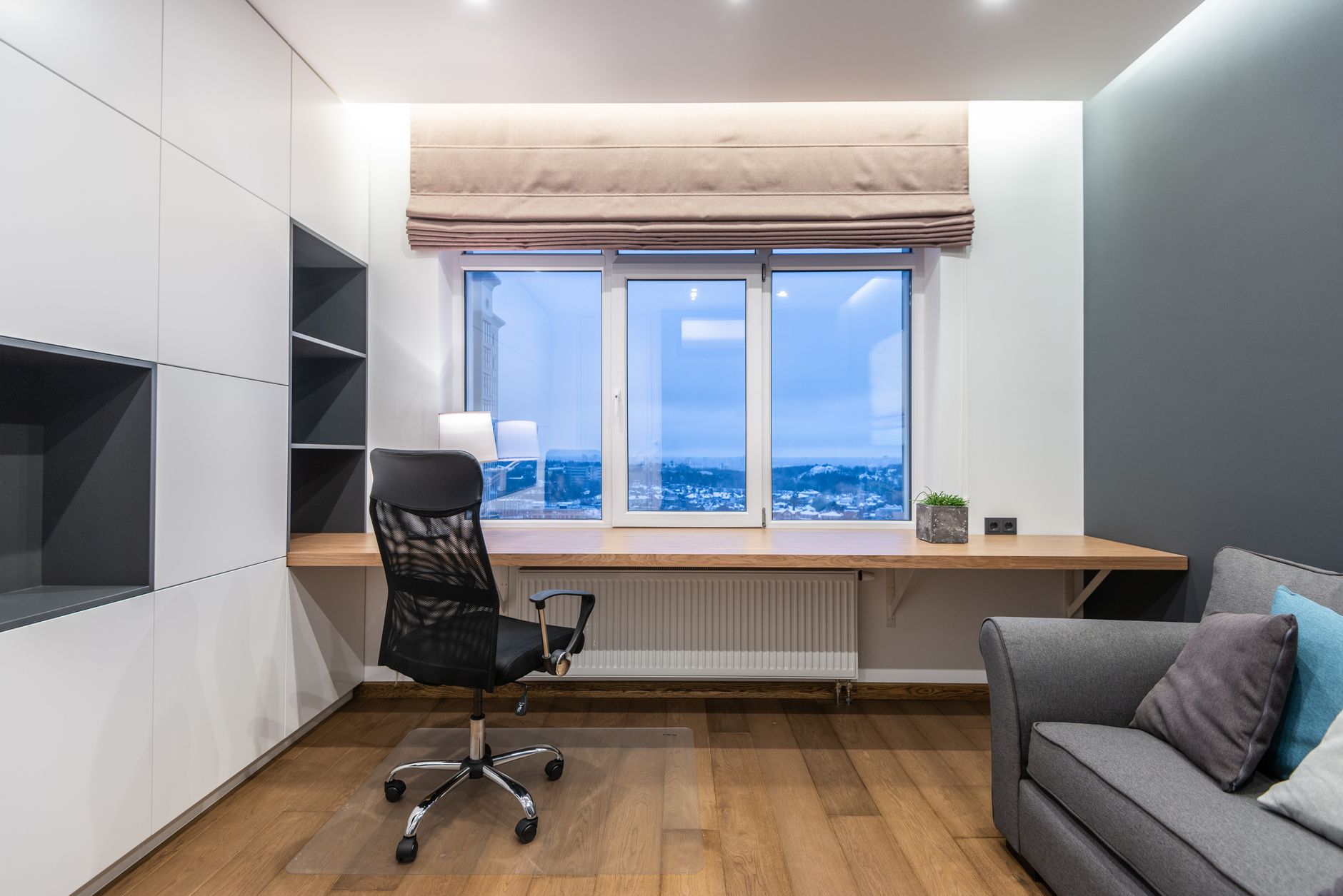 6. Motorized and Smart Shades — Efficiency for Modern Offices